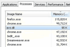 خطأ  avs.dll