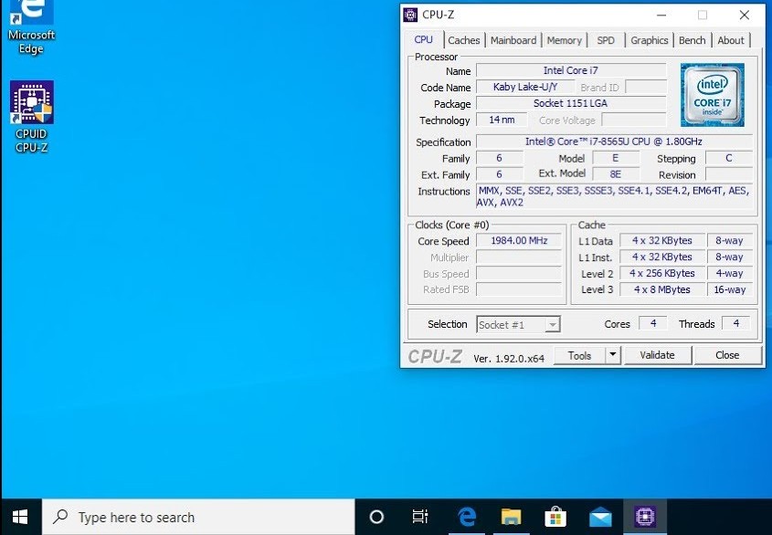 cpu-z-windows-10